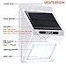 [UPDATED VERSION] 3 Modes Solar Light,ZZSY 20 LED Solar Powered Motion Sensor Light,Wireless Waterproof Outdoor Security Light for Driveway,Yard,Wall with Motion Activated Auto On/Off White 4 Pack