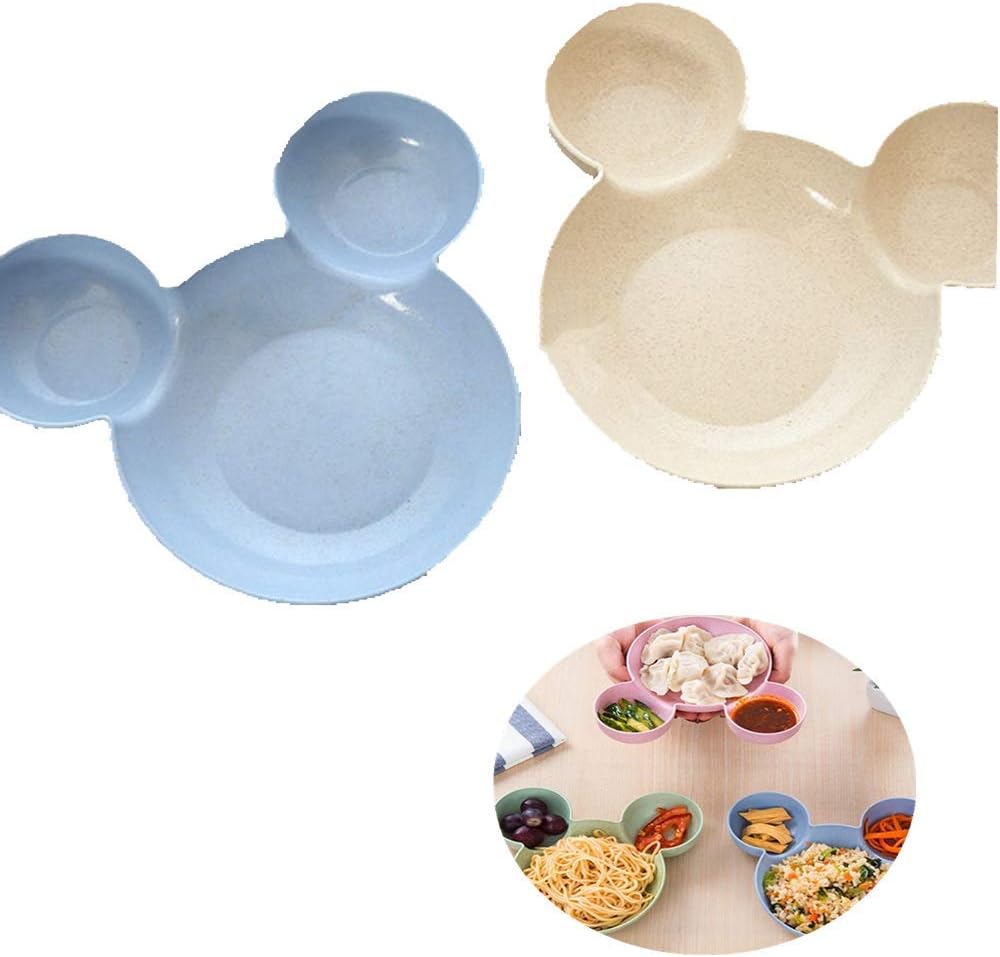 XZQ 6pcs Small Mouse Children's Rice Bowl Independent Creative Tableware Lunch Box Wheat Material Quality Best, Suitable for Families, Restaurants, Kindergartens