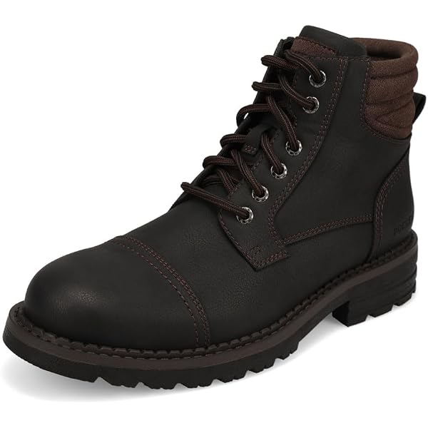 Dockers Black Lace-Up Cap-Toe Work Boots Dockers Men main image 2