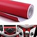 WindMax 3D Carbon Fiber Vinyl Car DIY Wrap Sheet Roll Film Sticker Decal - Red Color 30152cm 12