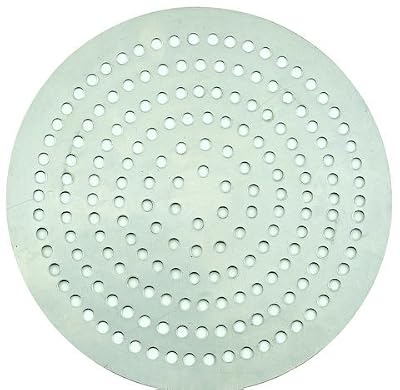 Winco APZP-13SP, 13-Inch Super-Perforated Aluminum Pizza Disk with 292 Holes, Pizza Screen Crisper