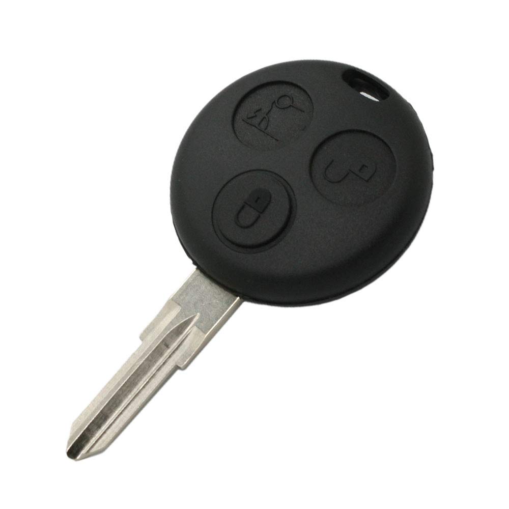 BROVACS Replacement Key Shell Compatible with Mercedes Benz SMART Fortwo 3 Button Keyless Entry Remote Key Case Fob PG913N
