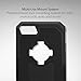 Rokform Rugged Series iPhone 8 Case / iPhone 7 Case Protective magnetic case with twist lock and universal magnetic car mount (Black)