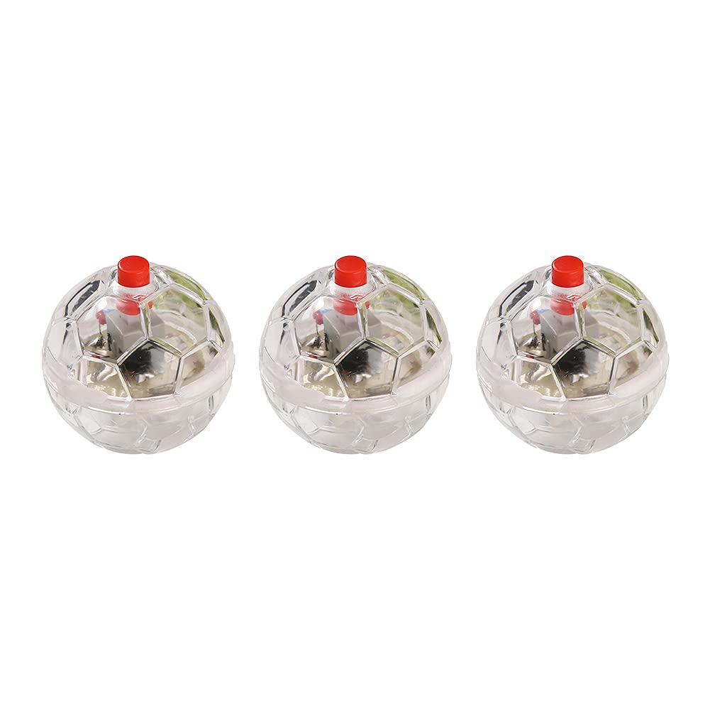 Faderr LED Flashing Balls, 3 Pack, Cat & Dog Interactive Light-Up Pet Toys, Small Breeds, Ball