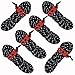 Chill Gorilla 6 Pack 4mm Reflective Tent Guide Rope Guy Line Cord & Adjusters. Lightweight for Rain Tarps, Tents, Hiking, Backpacking. Essential Camping Survival Gear & Accessories. 78 feet. Black