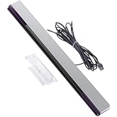Xahpower USB Sensor Bar for Wii, Replacement Wired Infrared Ray Sensor Bar for Nintendo Wii and Wii U Console