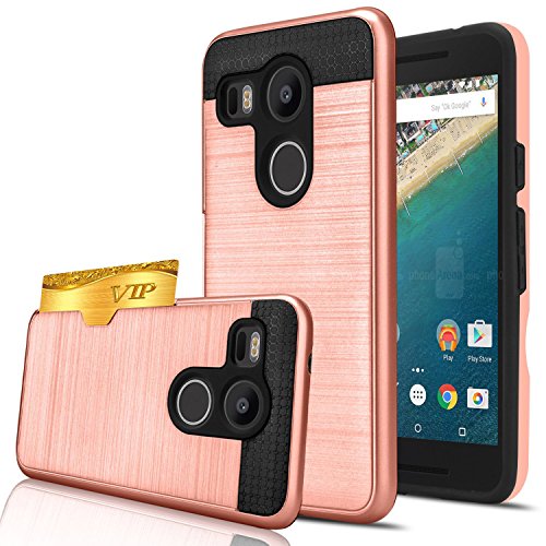 Nexus 5x case,berry dual layer hard silicone rubber hybrid defend…