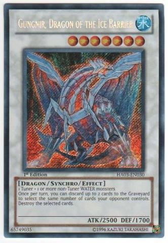 Yu-Gi-Oh! - Gungnir, Dragon of the Ice Barrier (HA03-EN030) - Hidden Arsenal 3 - Unlimited Edition - Secret Rare
