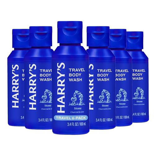 Harry's Travel Size Men's Body Wash - Stone - (6 Pack) 3.4 fl oz - TSA Approved…