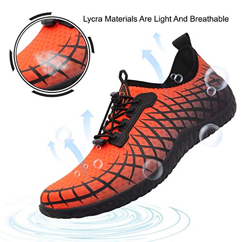 Spesoul Womens Mens Water Sports Shoes Outdoor Quick Dry Barefoot Athletic Aqua Shoe for Beach Swim Pool Surf Diving Yoga 11.5 Men