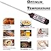 Digital Meat Grill Thermometer-JVITA Instant Read Kitchen Cooking Classic Pen Style Household Thermometer, Long Probe, LCD Screen, Best for Food, Meat, Grill, BBQ, Milk, and Bath Water, Black