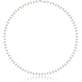 Round Imitation Pearl Necklace for Women, 6MM Cream White Rounds Pearl Choker Dainty Round Imitation Pearls Choker Necklace for Wedding Prom Jewelry Gifts