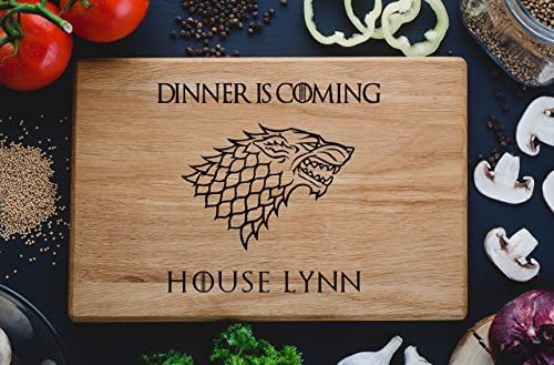 Dinner is coming Games of thrones House Targaryen Personalized Engraved Cutting Board Custom Family chopping Wedding Gift Anniversary Mother's day gift Birthday game03