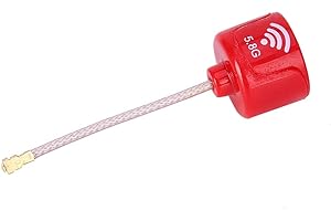 JAUARTA 5.8Ghz 3dBi LHCP High Gain Antenna for FPV Racing Drone RC Parts Accessory Red (UFL)