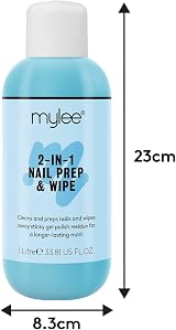 MYLEE Prep + Wipe Gel Nail Polish Cleaner 1000ml - Nail Prep & Tack Removal view 3