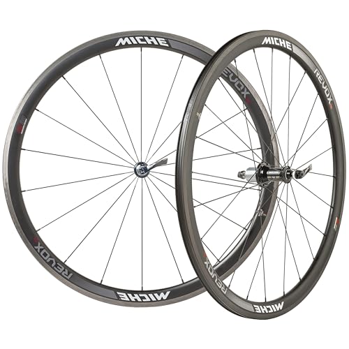 MICHE revox rc Naben vorne+hinten 18+24 Speichen Felge schwarz Shimano