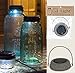 Colonial Tin Mason Jar Lid - 1 Solar Powered Light HANGING Galvanized Barn Roof
