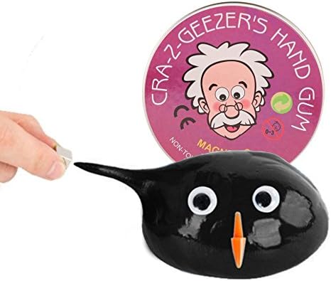 Warmstore Magnet Stuff - Super Magnetic Putty For Kids, Space Magnetic Silly Putty Slime, Black Mud, Sealed Pouch In Large 3.2 Oz Tin