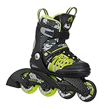 K2 Skate Boy's Sk8 Hero X Inline Skates, Black/Lime,  11-2