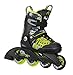 K2 Skate Boy's Sk8 Hero X Inline Skates, Black/Lime, 11-2