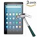 TANTEK [3-Pack Screen Protector Compatible for Amazon Fire HD 8 (6th Gen-2016,8 inch),Tempered Glass Film,Ultra Clear,Anti Scratch,Bubble Free,Case Friendly