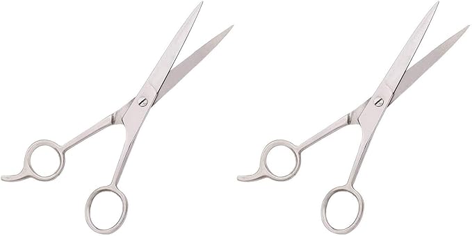 Quake Scissors for Hair Cutting Professional Salon Barber Men Women (SET OF TWO) Styling Home Hair Cutting Tools (SAVE RS. 99)
