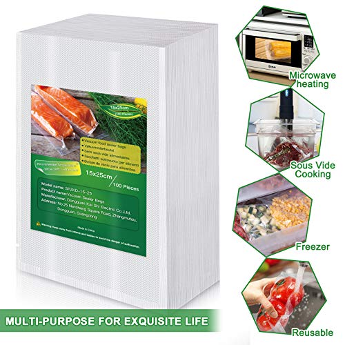 BoxLegend Profi Vakuumierbeutel 15x25 cm/100 Beutel 210 Microns für alle Vakuumierer & Lebensmittel Vakuumiergerät, BPA… – Bild 3