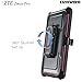 COVRWARE [Aegis Series] case Compatible with ZTE ZMAX PRO/ZTE Carry, with Built-in [Screen Protector] Heavy Duty Full-Body Rugged Holster Armor Case [Belt Swivel Clip][Kickstand], Pink