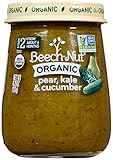 Beech-Nut Just Organic Stage 2 Purees - Pear, Kale & Cucumber - 4.25 Oz - 10 pk