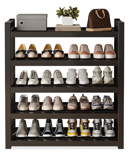 Shoe Rack with Bench, Metal Shoes Stand with Cushioned Seat, Free Standing Rake, Entryway Shoe Organizer Shelf, Multi-Function Organizer, Boots Storage Cabinet Shelf for Home, House (Style-A)