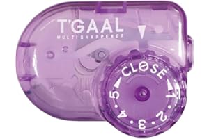 KUTSUWA STAD T'GAAL Angle Adjustable Pencil Sharpener, Translucent Purple, 1 ea. (RS036PU)