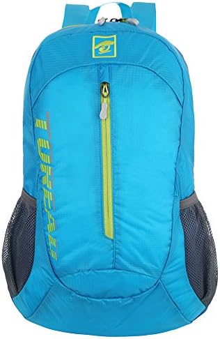 YBB 20L Lightweight Backpack, Handy Travel Backpack Foldable Portable Rucksack, Men and Women Backpack for Hiking Camping Biking Sky Blue