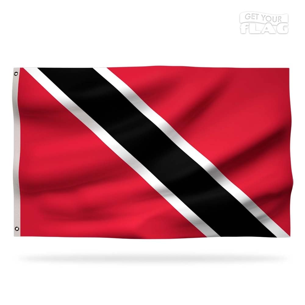Trinidad and Tobago Premium Flag 150x90cm -Very Resistant and Excellent Quality Trinidadian Flag with 2 metal eyelets - Be proud of your colors !