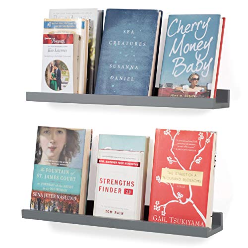 Wallniture Denver Floating Shelves for Wall, Kids' Bookshelf for