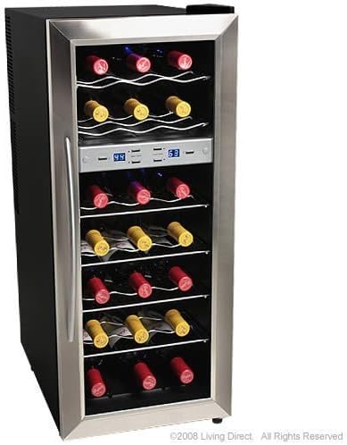 edgestar 21 bottle dual zone wine cooler