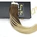 Sunny 20inch Balayage Ombre Human Hair Extensions Chocolate Brown Mixed Bleach Blonde Remy Tape in Hair Extensions Human Hair 20pcs/50g