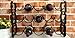 Modern Stackable Black Metal 5 Bottle Wine Cellar Wire Rack Shelf Countertop Storage Organizer Holder Shelving Display