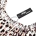 Lesfin Womens Off The Shoulder Lepord Maxi Dress Casual Side Split Beach Party Dresses with Pockets