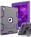 TOPSKY iPad 2 Case,iPad 3 Case,iPad 4 Case,iPad 2/3/4 Kids Proof Case,Heavy Duty Shockproof Rugged Kickstand Protective Cover Case for iPad 2nd/3rd/4th Generation Retina(A1416/A1458) Grey Purple
