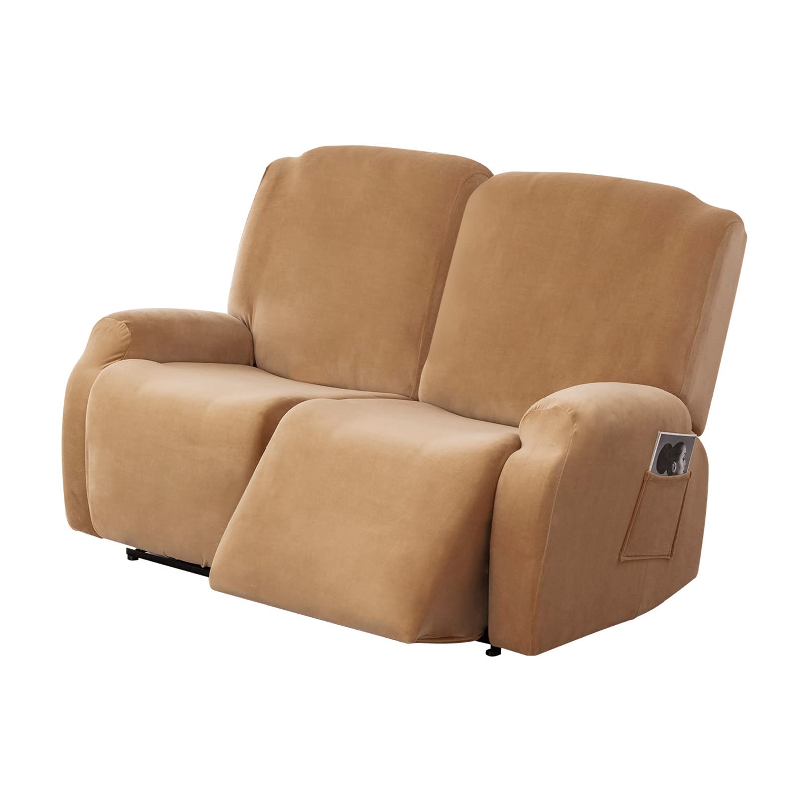 Genina Recliner Covers 4-Pieces Recliner Chair Cover for Reclining Chair Furniture Covers Couch Covers Sofa Slipcovers