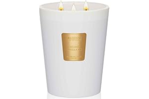 M&SENSE Extra Large Candle Creamy Vanilla Scented, 3-Wick 35oz 150H Long Lasting, Natural Soy Wax Aromatherapy Candle for Stress Relief, Home Fragrance Fall Winter Christmas Thanksgiving Gifts