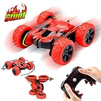 Christmas Birthday Gifts for 6-10 Year Old Boys Girls Pussan Remote Control Car for Kids RC Stunt Cars 1:28 Monster Trucks RC Crawler Off Road 360 Degree Rotation 4WD Summer Beach Toys for Children