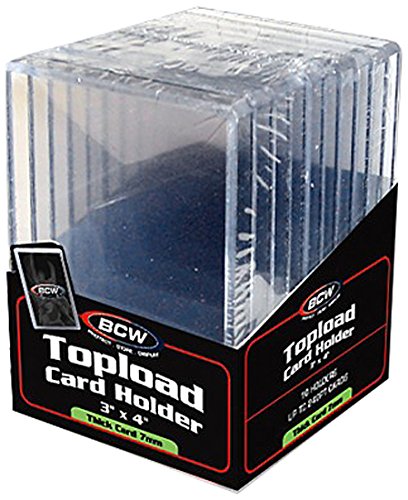 BCW Supplies 240 Pt. Thick Card Topload Holder (10 Count Pack)