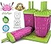 Popsicle Molds with Sticks Ice Pop Maker | 6 Pieces Tupperware Quality BPA Free Silicone with Funnel and Cleaning Brush | Clearance Sale by OctoPops