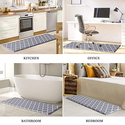 WISELIFE Kitchen Mat Cushioned AntiFatigue Kitchen Rug,17.3"x 60",Non