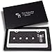 The Friendly Swede Sparkle Crystal Bling License Plate Frame with 8 Crystal Rows in Gift Box (Clear)