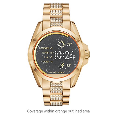 Michael Kors Access Bradshaw Screen Protector, BoxWave [ClearTouch Crystal (2-Pack)] HD Film Skin - Shields From Scratches for Michael Kors Access Bradshaw