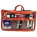 Clear Handbag Organizer See Through Cosmetic Badget Insert Purse Organiser Transparent Travel Pouch Shaving Toiletry Bag Liner with handle