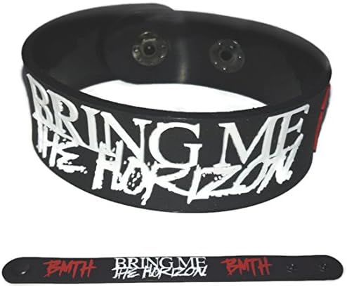 BRING ME THE HORIZON NEW RUBBER BRACELET WRISTBAND MUSIC ROCK POP UNISEX MEN WOMEN BLACK WHITE RED SOUVENIRS DAY WB7