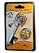 Butler in the Home® Bottle Butler Beer Bottle Opener Keychain Skeleton Key Opening Beer Bottles Soda Bottles Keychain Key Ring Tailgate Party, Silver